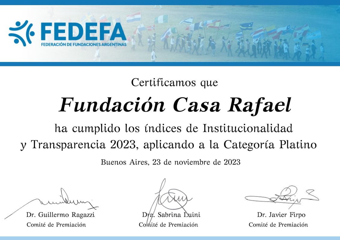 Premio FEDEFA 2023 Casa Rafael